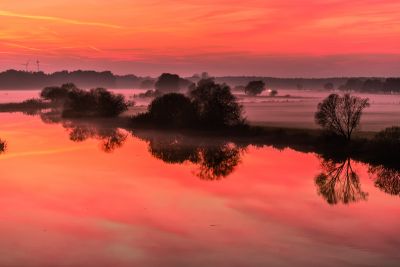 Sonnenuntergang in der Lüneburger Heide