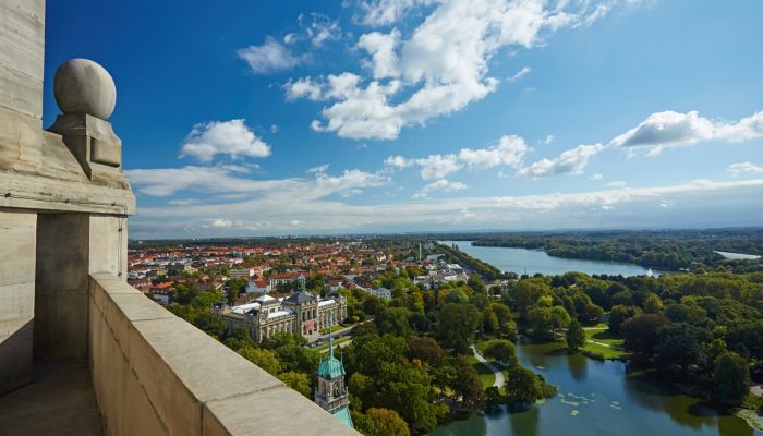 Blick aus der Rathauskuppel in Hannover